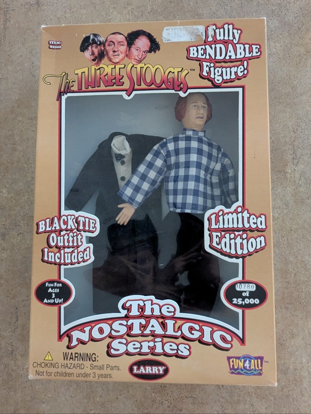 The Three Stooges Larry  Fully Bendable Figure